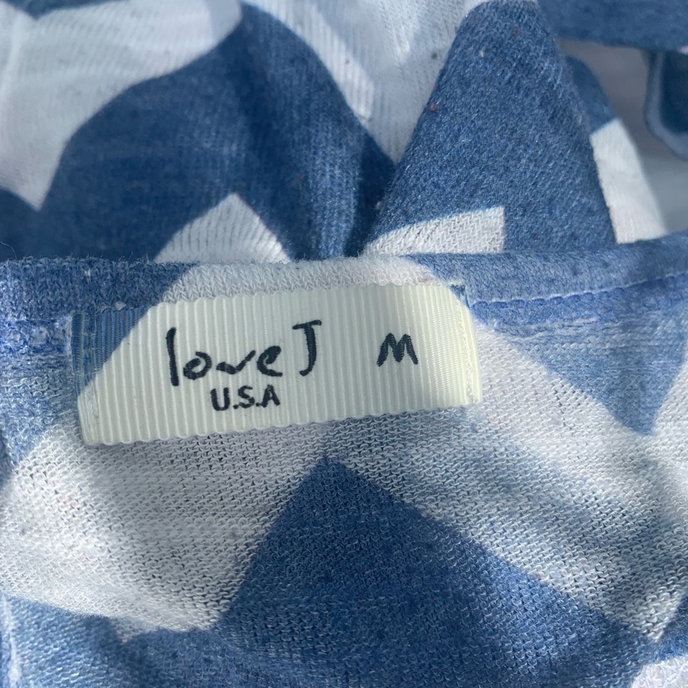 Love J women’s anchor blue silver M tank top - Picture 3 of 3